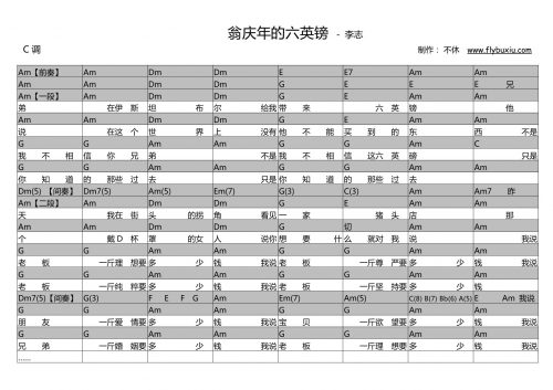 李志-翁庆年的六英镑 现场0000