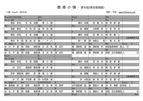 李志现场版-鹿港小镇 罗大佑0000