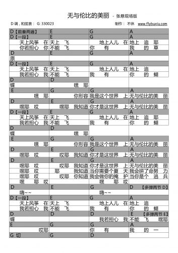 张悬版-无与伦比的美丽 苏打绿0000