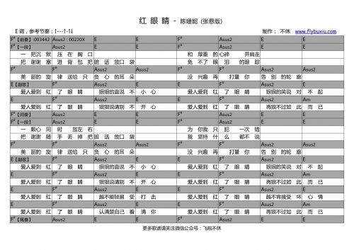 张悬版-红眼睛(陈珊妮)0000